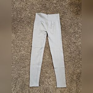 Gray High-Waisted Leggings